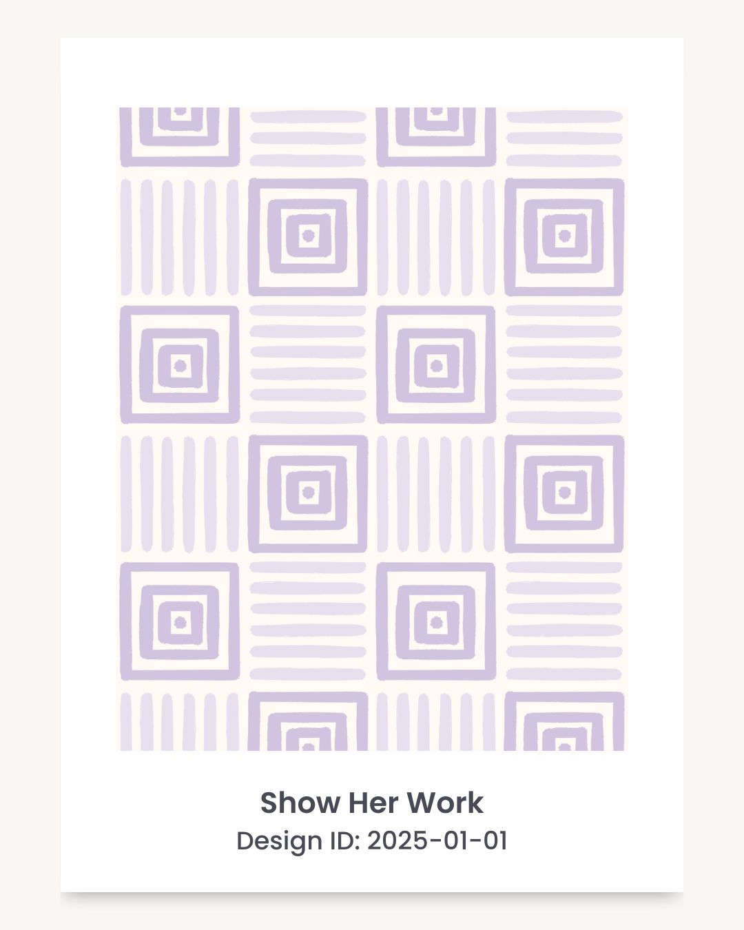Geometric painted squares seamless repeating pattern
