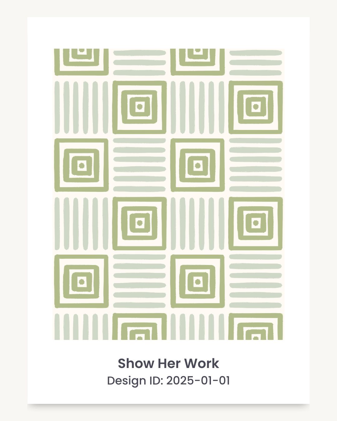 Geometric painted squares seamless repeating pattern