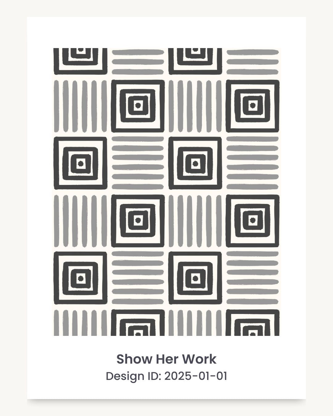 Geometric painted squares seamless repeating pattern