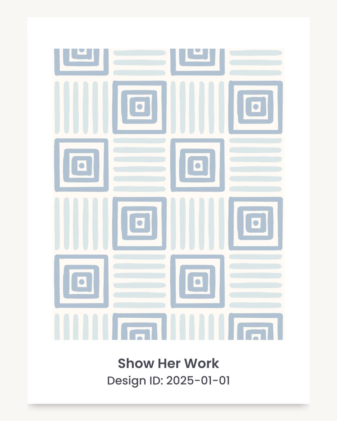 Geometric painted squares seamless repeating pattern