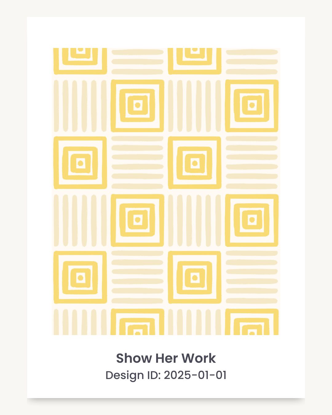 Geometric painted squares seamless repeating pattern