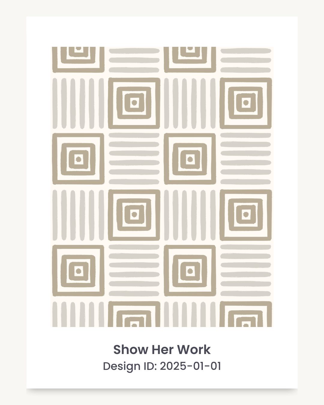 Geometric painted squares seamless repeating pattern
