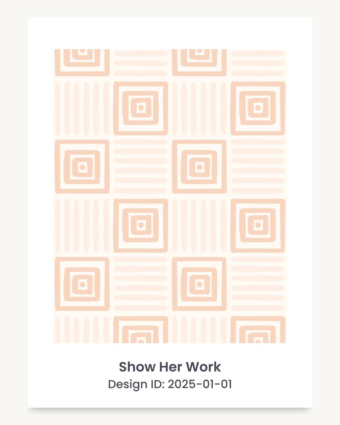 Geometric painted squares seamless repeating pattern