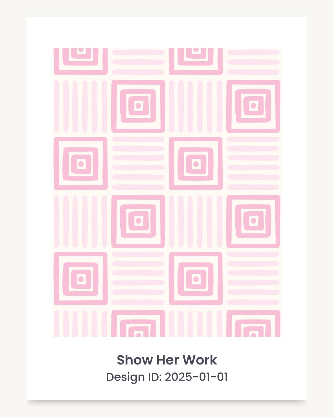 Geometric painted squares seamless repeating pattern