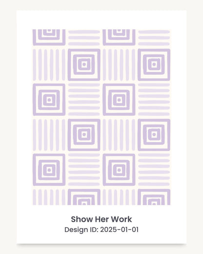 Geometric painted squares seamless repeating pattern