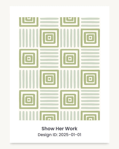 Geometric painted squares seamless repeating pattern