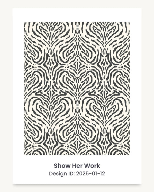 Zebra stripe hearts seamless repeating pattern