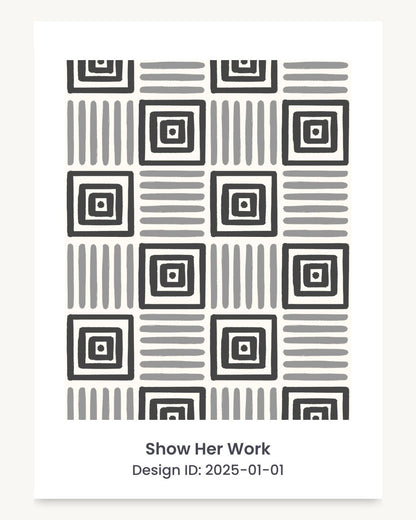 Geometric painted squares seamless repeating pattern