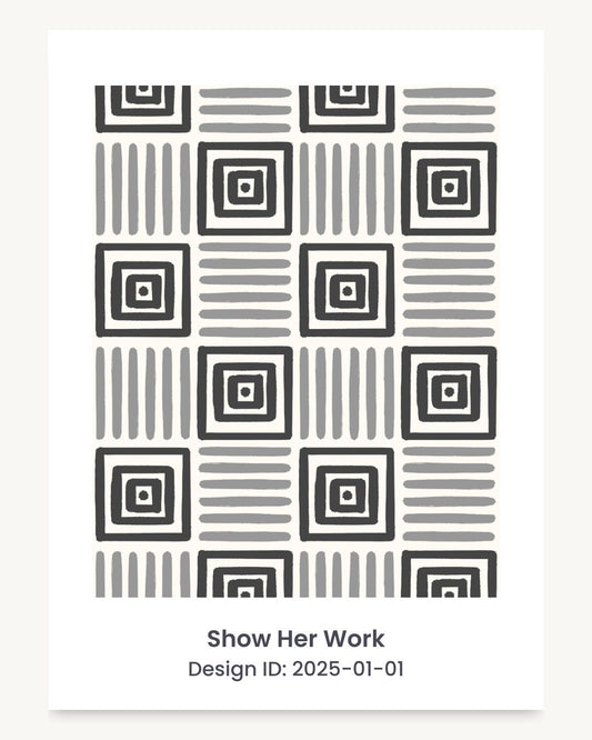 Geometric painted squares seamless repeating pattern