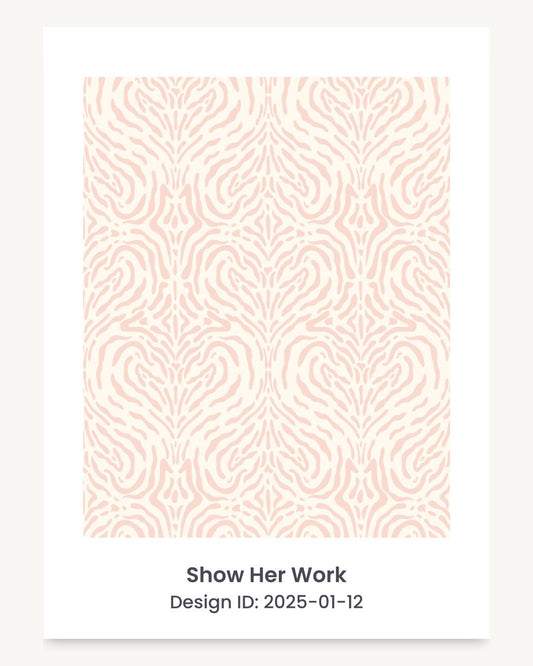 Zebra stripe hearts seamless repeating pattern