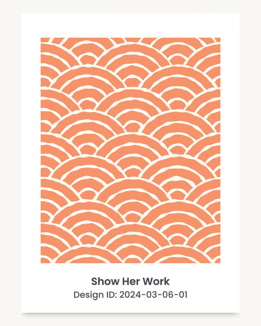 Japanese seigaiha wave seamless repeating pattern