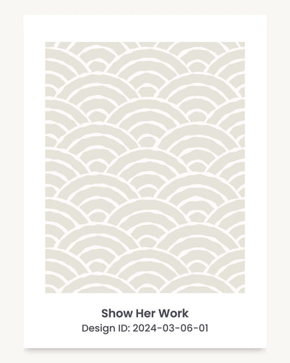 Japanese seigaiha wave seamless repeating pattern