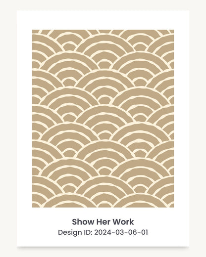 Japanese seigaiha wave seamless repeating pattern