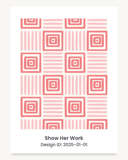 Geometric painted squares seamless repeating pattern