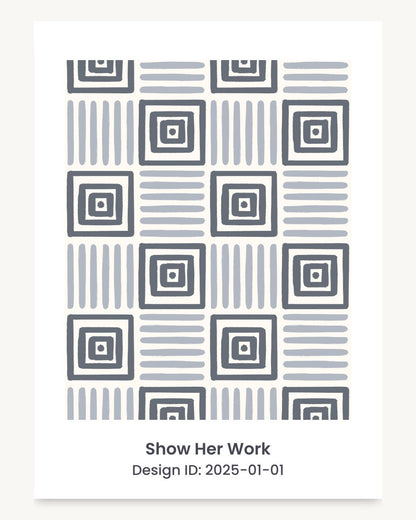Geometric painted squares seamless repeating pattern