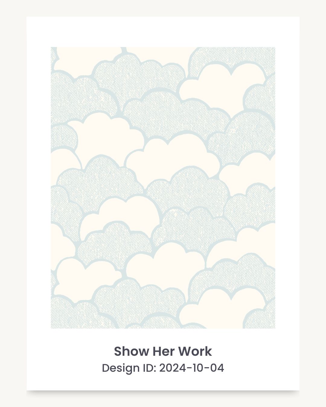 Celestial textured clouds seamless repeating pattern