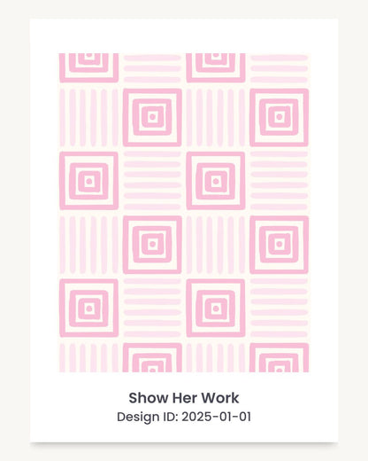 Geometric painted squares seamless repeating pattern